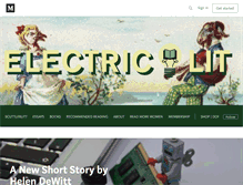 Tablet Screenshot of electricliterature.com